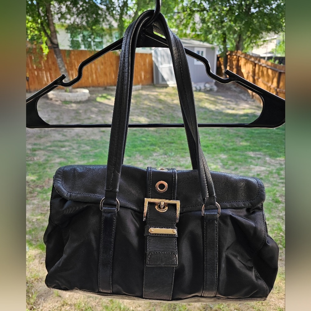 Authentic Prada Nappa-trimmed Tessuto Easy bag
